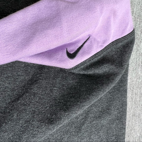 Nike Dri-Fit Grey & Purple Women’s Leggings Size XL - Picture 9 of 10